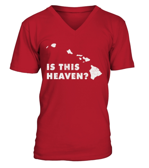 Land Map America US State Home Heaven Hawaii V-Neck T-shirt
