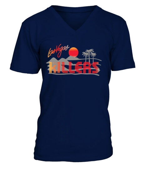 Las Vegas The Killers V-Neck T-shirt