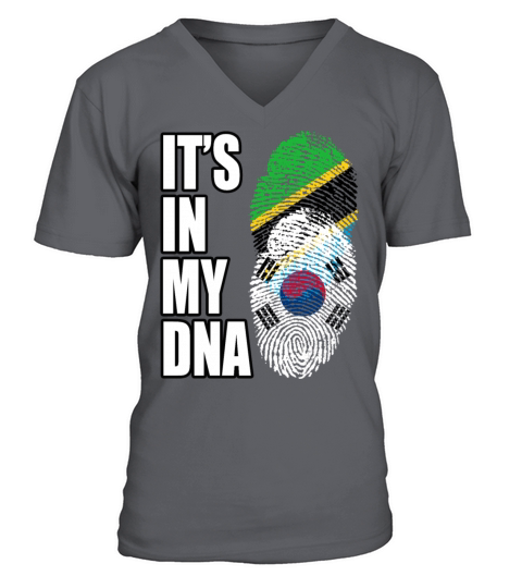 Tanzanian And South Korean Vintage Heritage DNA Fl V-Neck T-shirt