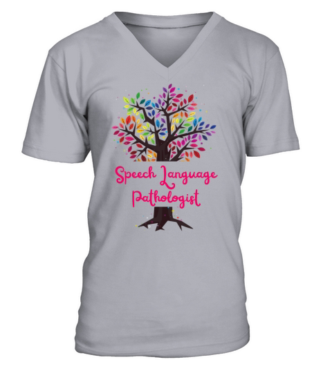 Tree of Love - Speech Language Phatalogist V-Neck T-shirt