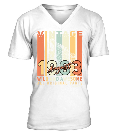 Vintage 1963 August V-Neck T-shirt