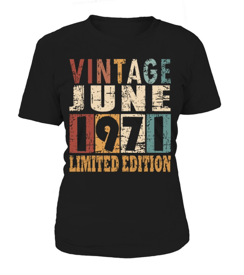 1971 vintage born in June gift Women's T-Shirt