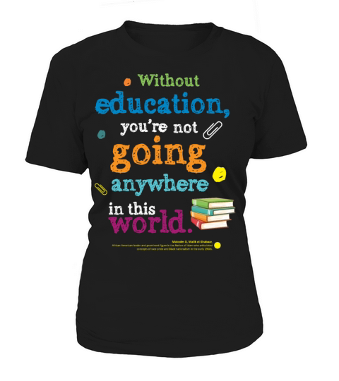 Black Education Quote Women's T-Shirt