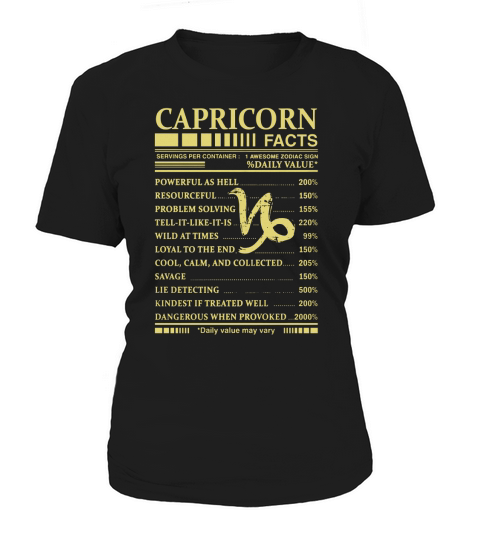Capricorn Facts Women's T-Shirt