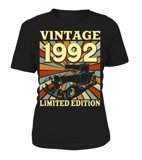 Classic And Old Car 1992 Vintage 30th Birthday Women's T-Shirt