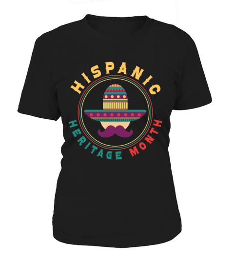 Heritage Month Hispanic Men Woman Flags Women's T-Shirt