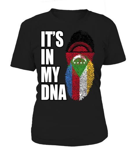 Malawian And Comoran Mix Heritage DNA Flag Women's T-Shirt