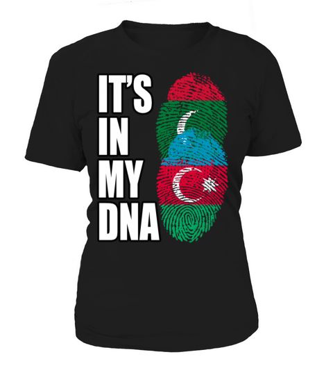 Maldivian And Azerbaijani Mix Heritage DNA Flag Women's T-Shirt