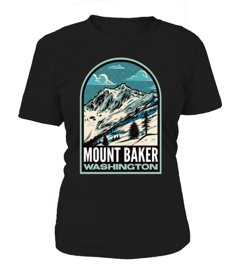 Mount Baker Washington Vintage Skiing Women's T-Shirt