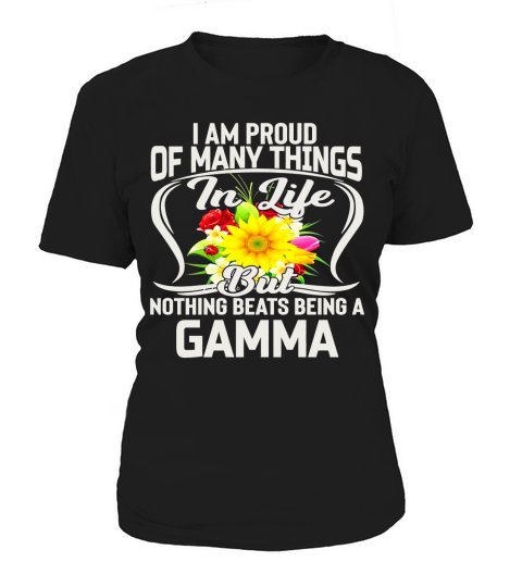 Proud Being A Gamma Flower Vintage Mothers Day Gift Women's T-Shirt