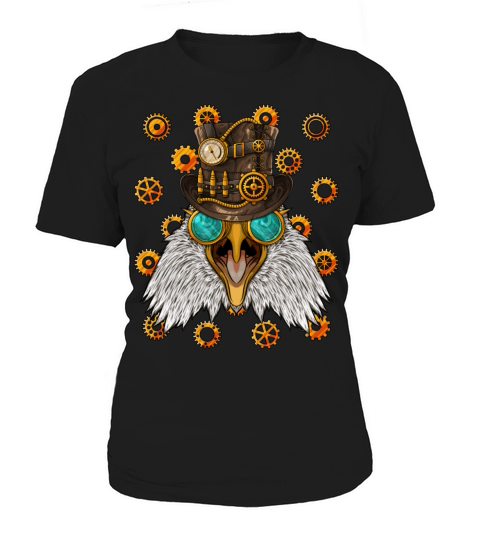 Steampunk Eagle Medieval Victorian Steam Powered A Women's T-Shirt