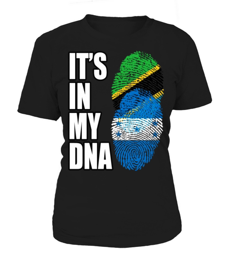 Tanzanian And Honduran Vintage Heritage DNA Flag Women's T-Shirt