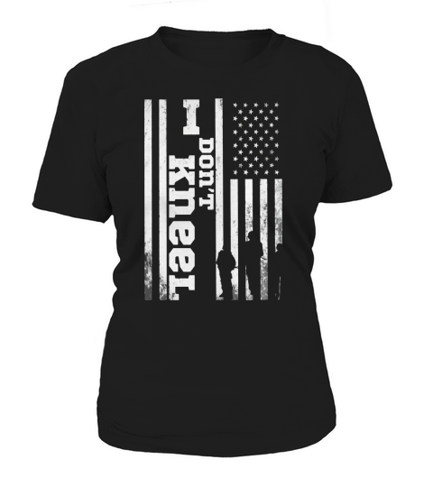 Vintage I Dont Kneel American Flag Shirt Women's T-Shirt