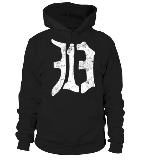 Detroit 313 Vintage Old English D Area Code Michig Hoodie Unisex