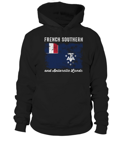 French Southern and Antarctic Lands Flag Hoodie Unisex
