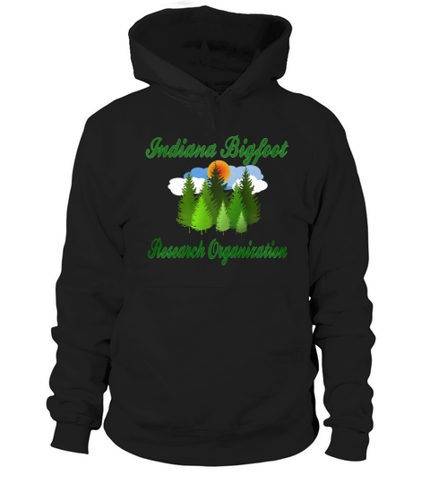 Indiana Bigfoot Research  Organization Forest Hoodie Unisex