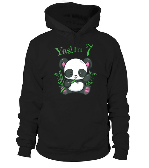 Kids Panda 7th Birthday Girls Birthday Outfit Age 7 shirt Hoodie Unisex