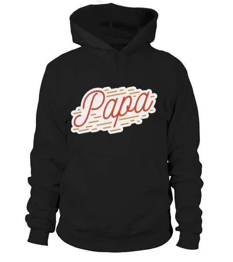 Papa Dad Quote Badge Hoodie Unisex