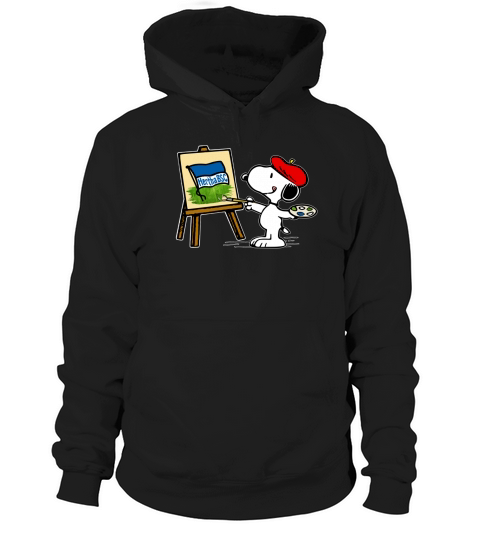 Snoopy Drawing Hertha BSC Hoodie Unisex
