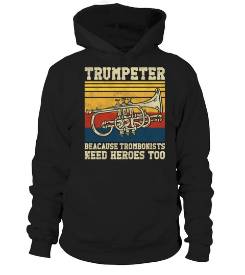 Trumpet Player Vintage Retro Hoodie Unisex