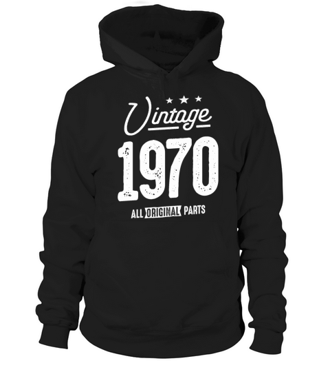 Vintage Born in 1970 - 52nd Birthday Retro Classic Hoodie Unisex