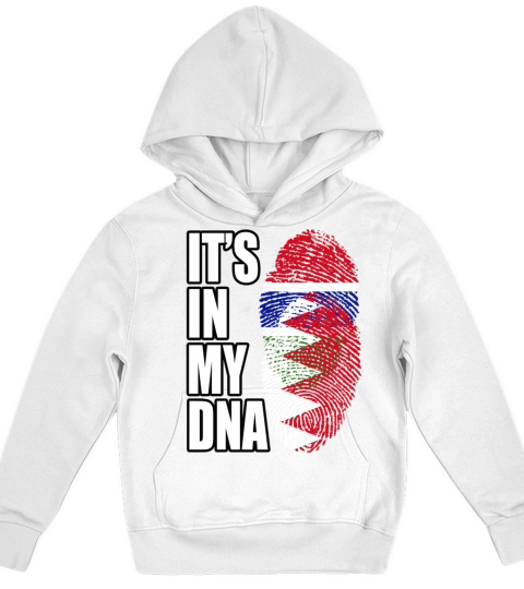 Gambian And Bahraini Mix Heritage DNA Flag Kids Hoodie