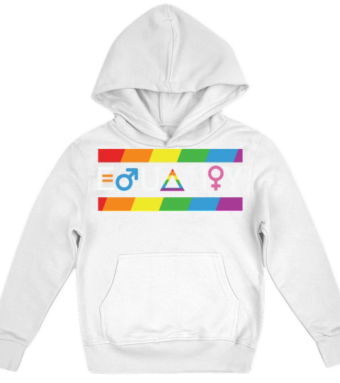 LBGT Flag Gay Pride Human Vintage Rainbow Kids Hoodie