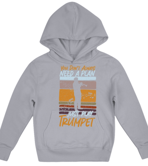 Trumpet Player Vintage Retro You Kids Hoodie