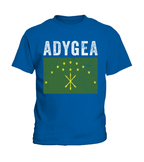 Adygea Flag Distressed - Circassian Flag Kids T-Shirt