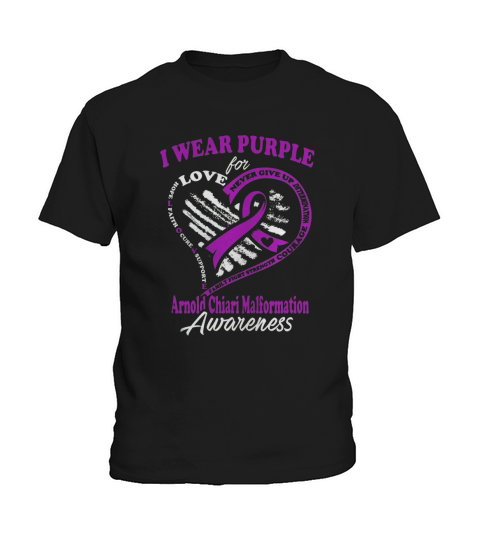 Arnold Chiari Malformation Shirt - I Wear Purple For My Hero Kids T-Shirt