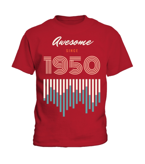Awesome Since 1950 72 years old birthday Kids T-Shirt