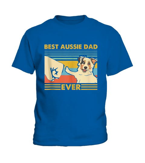 Best Aussie Dad Ever Retro Vintage Sunset Kids T-Shirt