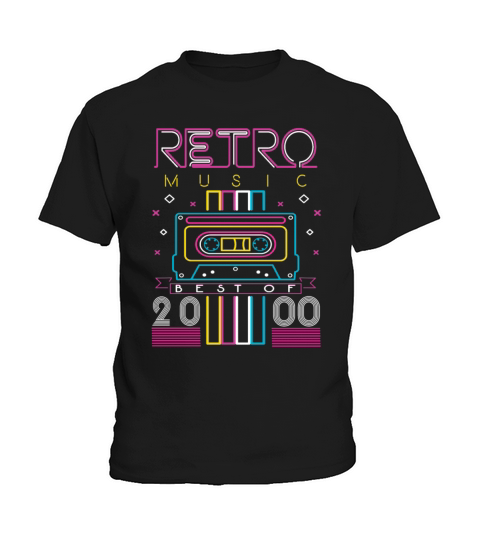Best Of 2000 Retro Cassette Vintage Birthday Kids T-Shirt