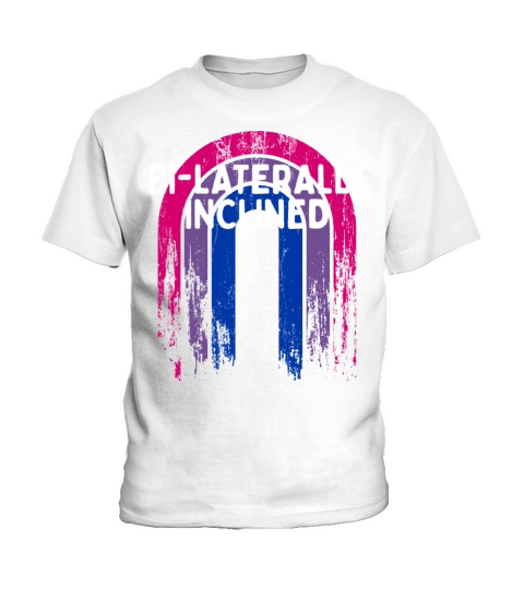 Bi-Laterally Inclined Bisexual LGBTQ Bi Pride Kids T-Shirt
