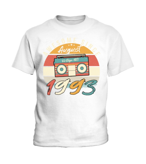 Birth Month August 1993 Kids T-Shirt