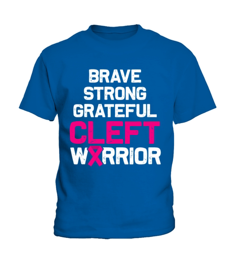 Cleft Palate Lip Proud Strong Awareness design Kids T-Shirt