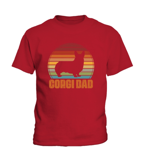Corgi Dad Retro Kids T-Shirt