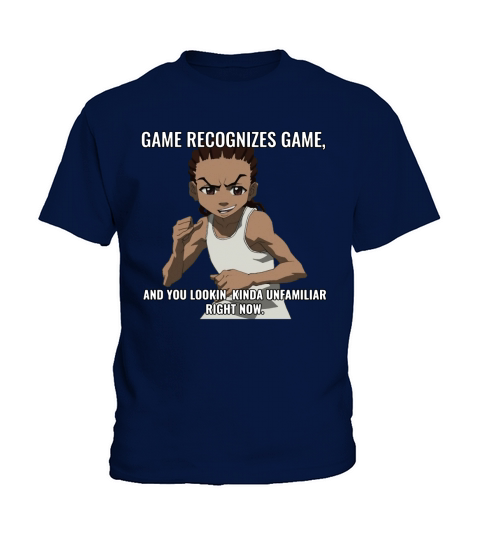 Game Recognizes Game - The Boondocks Shirts Kids T-Shirt
