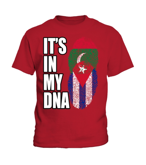 Maldivian And Cuban Mix Heritage DNA Flag Kids T-Shirt
