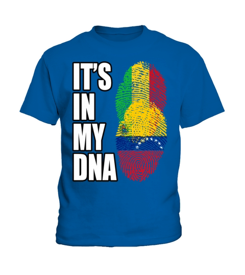 Malian And Venezuelan Mix Heritage DNA Flag Kids T-Shirt