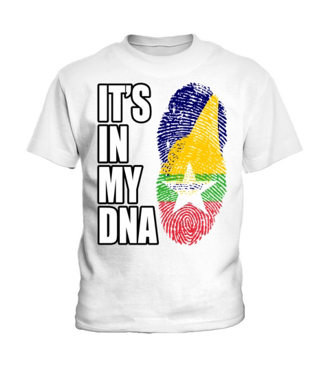 Tokelauan And Burmese Mix Heritage DNA Flag Kids T-Shirt