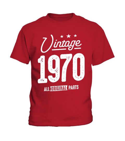 Vintage Born in 1970 - 52nd Birthday Retro Classic Kids T-Shirt