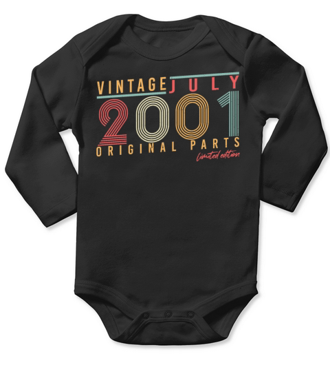 Birth Month July 2001 Long Sleeve Baby One-Piece