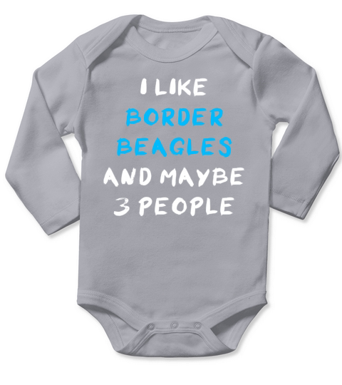 Border Beagle Funny Long Sleeve Baby One-Piece