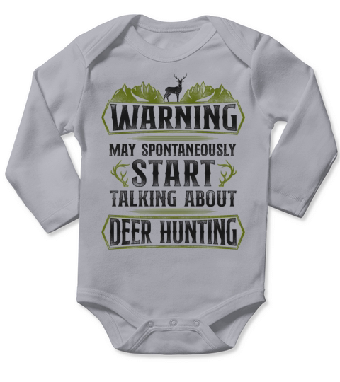 Buck Deer Hunting Hunter Vintage Long Sleeve Baby One-Piece