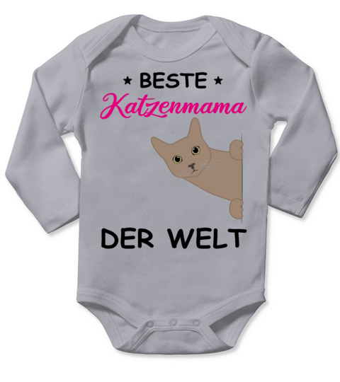 Cat Mom Quote Cat Lover Cat Owner Gift Women Long Sleeve Baby One-Piece