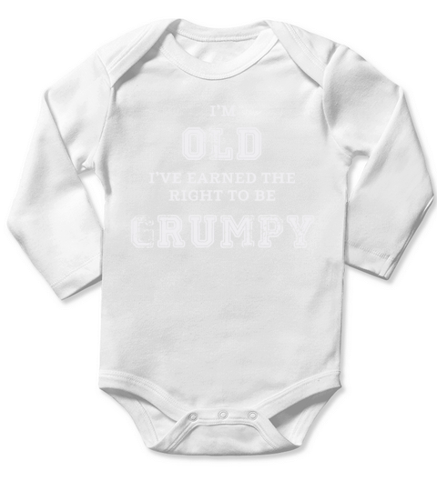 Funny Senior Citizen Gift T Shirt for retired and elderly Long Sleeve Baby One-Piece