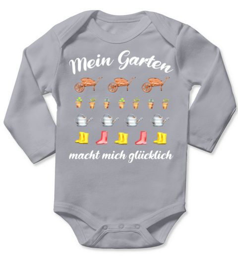 Garden Quote Hobby Gardener Gift Idea Long Sleeve Baby One-Piece