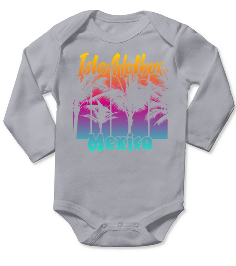 Holbox Mexico Island Long Sleeve Baby One-Piece