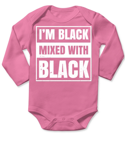 Im Black Mixed With Black Clothing Gift African Long Sleeve Baby One-Piece